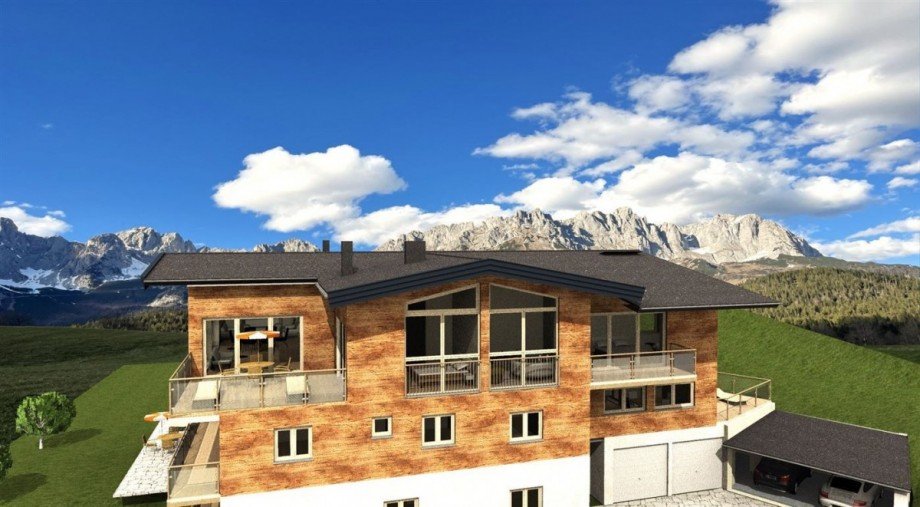 Geb�udeansicht Penthouse Osten Penthousewohnung Going am Widen Kaiser