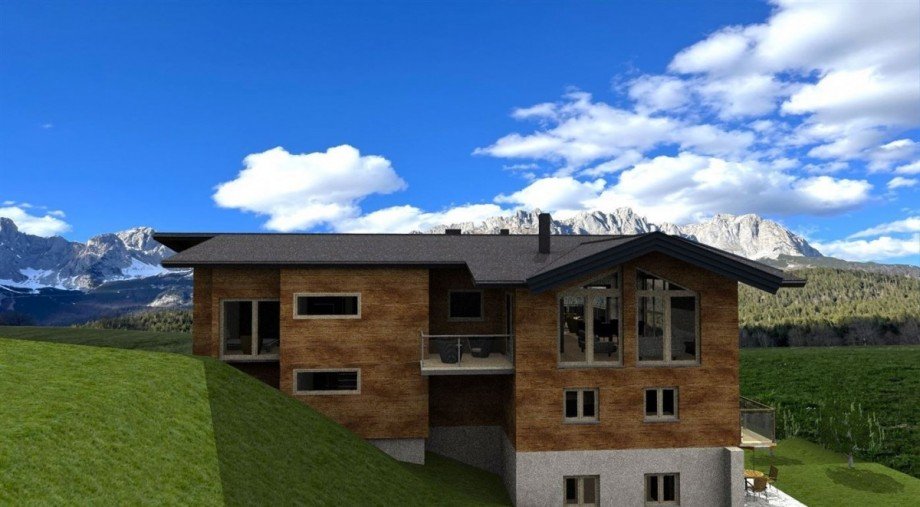 Geb�udeansicht Penthouse Westen Penthousewohnung Going am Widen Kaiser